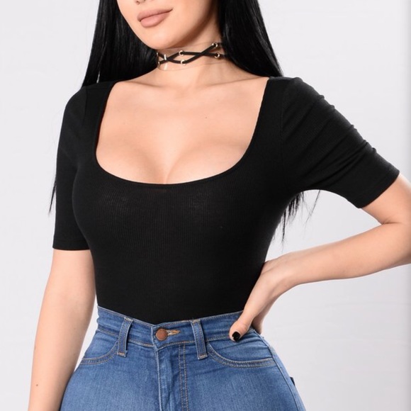 😘TRADED😘 Black Bodysuit NWOT - Picture 4 of 8